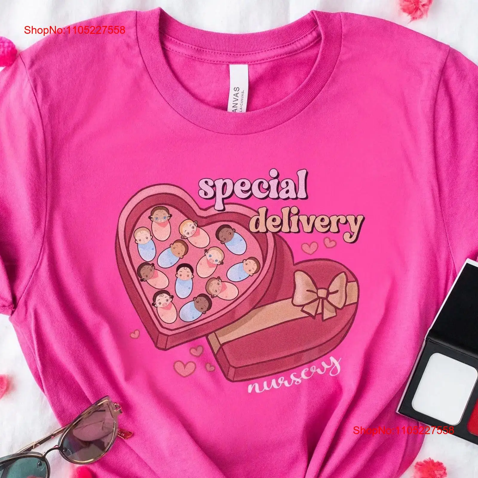 Baby Nursery Nurse - Newborn Nursery Valentine's Day T Shirt