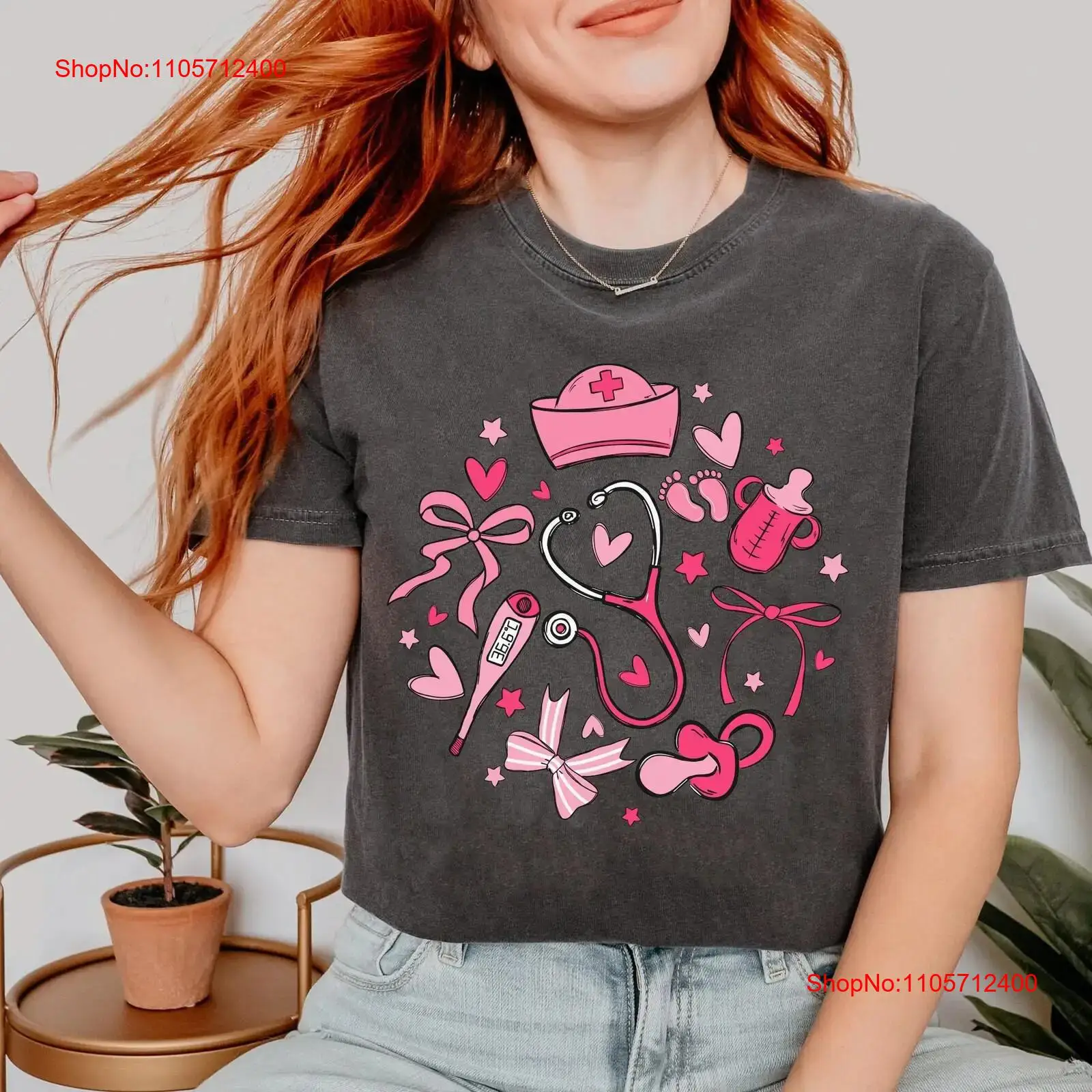 Baby Nursery Nurse - Coquette Mother Baby Nurse T shirt
