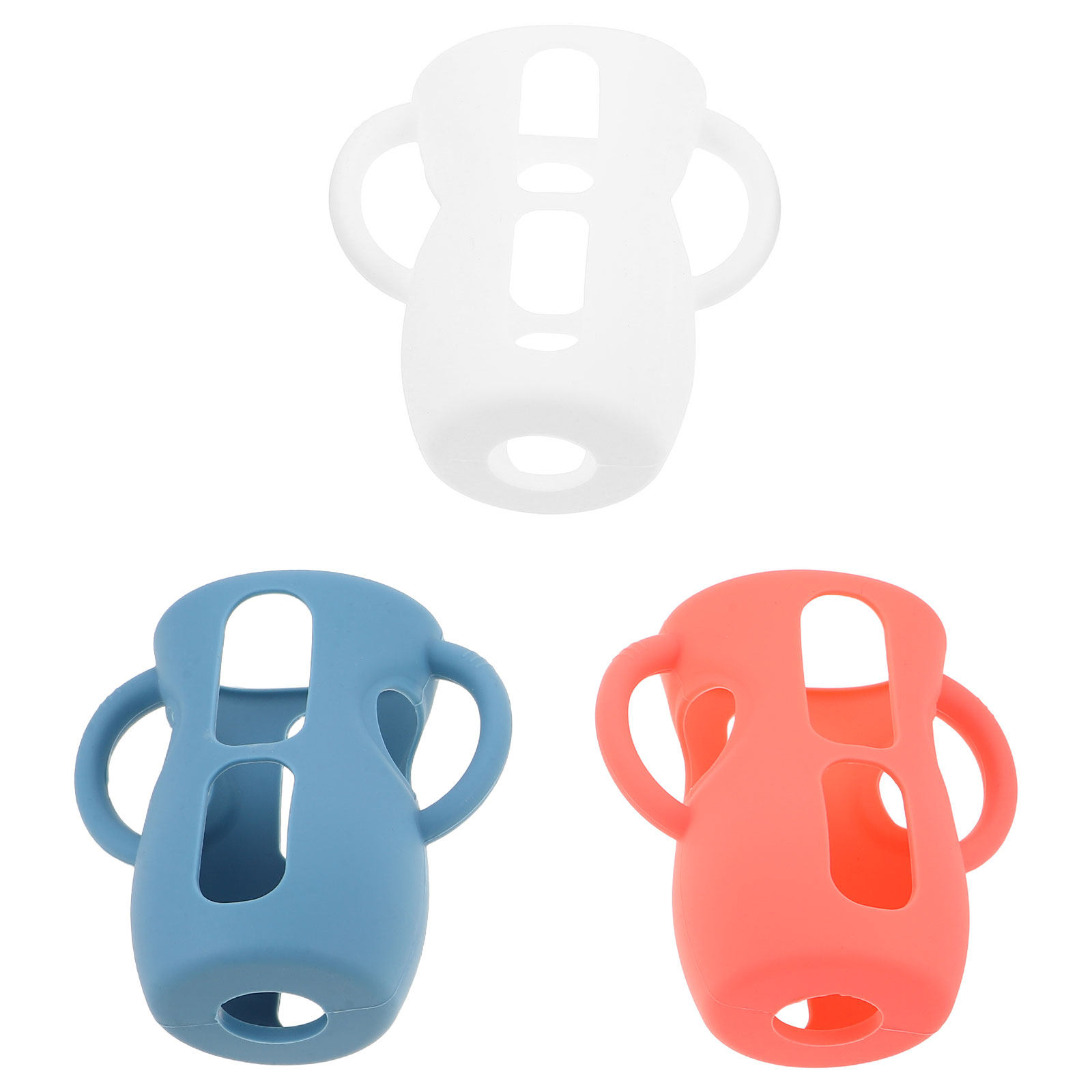 Baby Nursery Nurse - 3Pcs Baby Bottle Sleeves Silicone Nursing