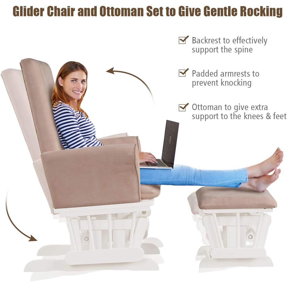 Baby Glider and Ottoman Cushio - Baby Nursery Nurse review and price