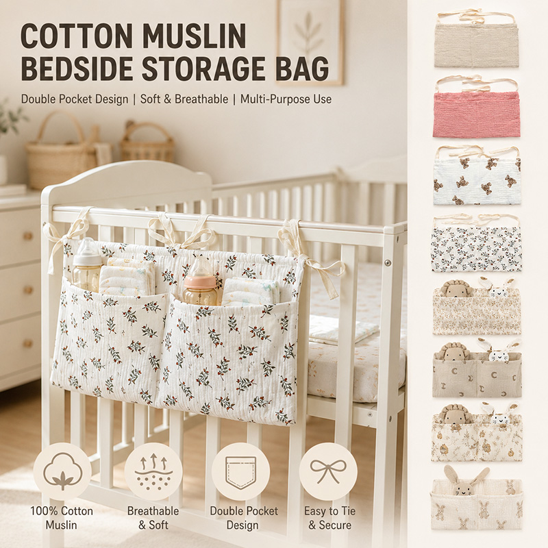 Muslin Baby Crib Organizer Cot - Baby Nursery Organiser review and price