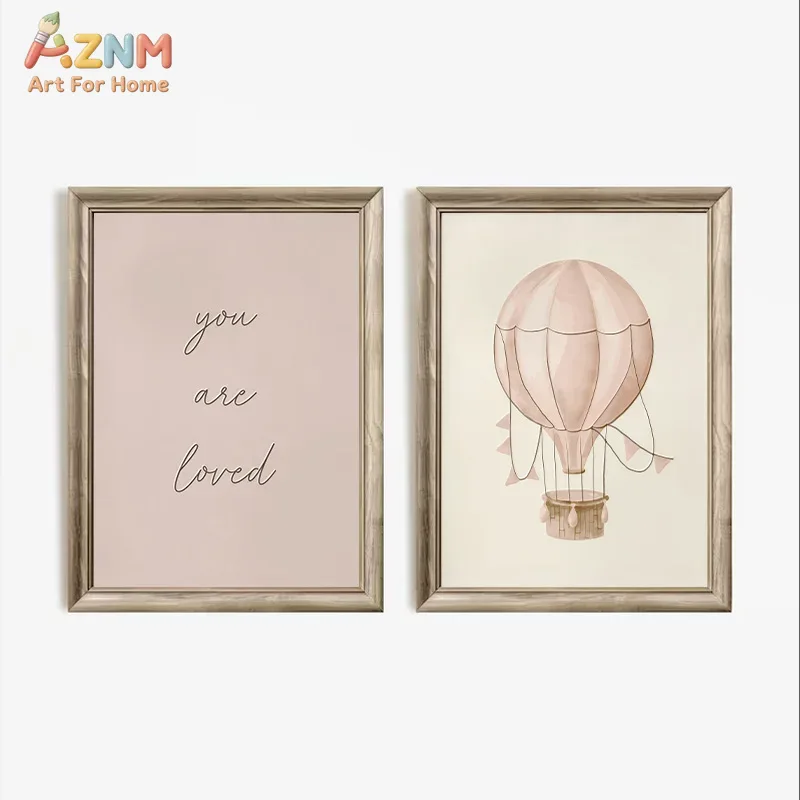 AZNM Boho Bunny Hot Air Balloo - Baby Nursery Vintage review and price