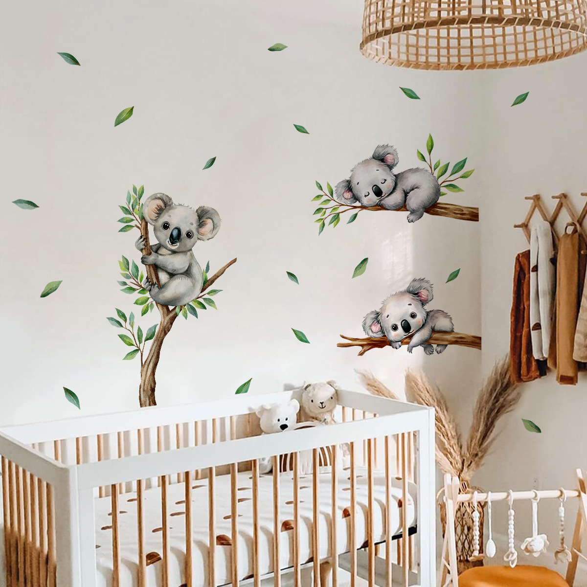 Cartoon Koala Climbing Tree Br - Baby Nursery Vinyl review and price