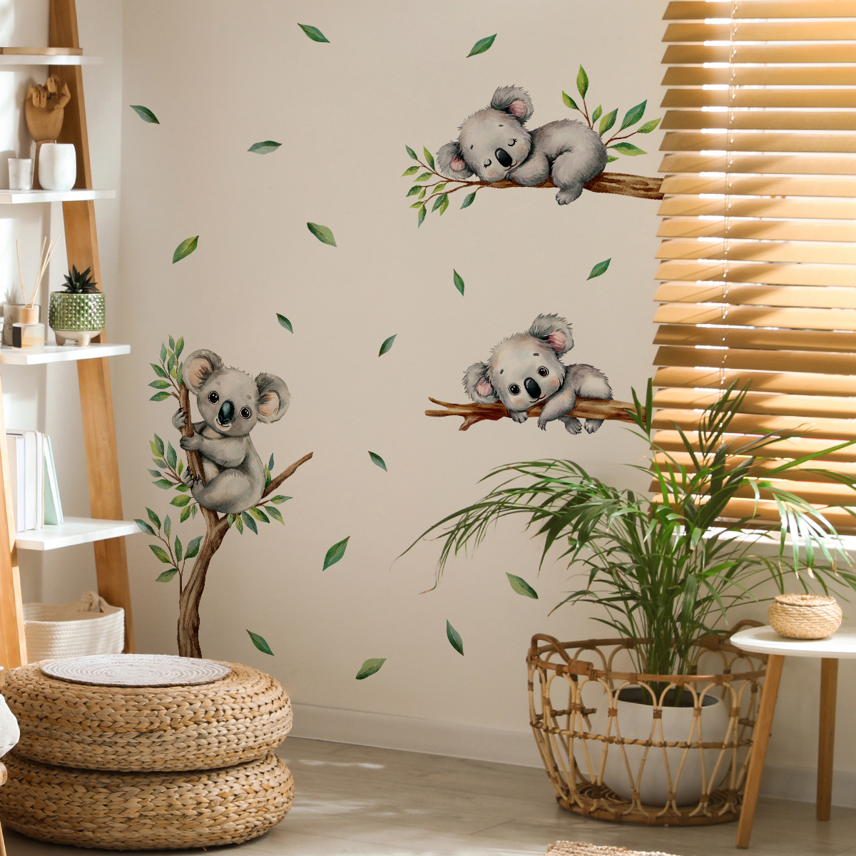Cartoon Koala Climbing Tree Br - Baby Nursery Vinyl review and price