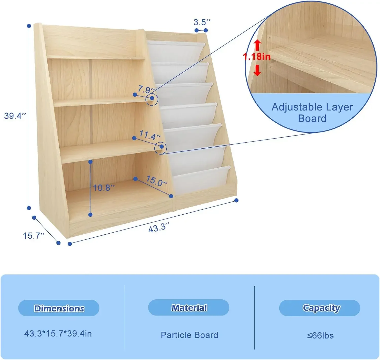 4 Tier Kids Bookshelf Baby Tod - Baby Nursery Bookcase review and price
