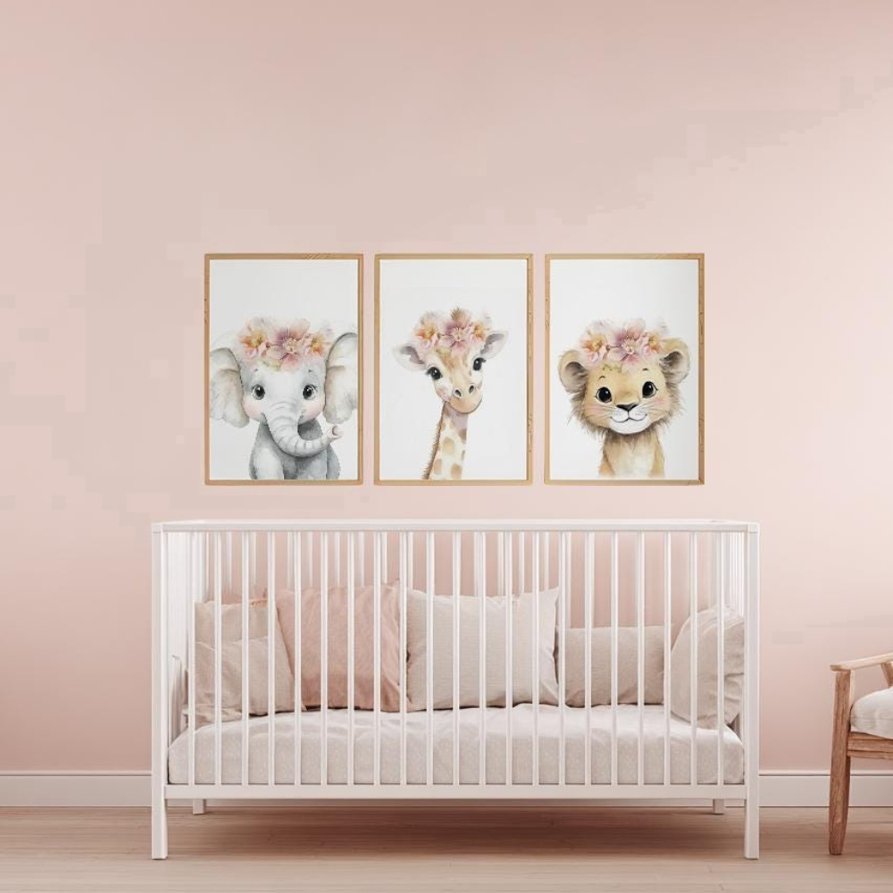 Baby Girl Nursery Wall Art Set - Baby Nursery Images review and price