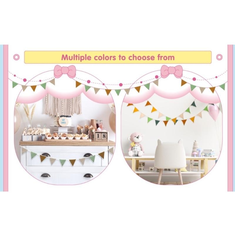  Soft Nursery Bunting Banners  - Baby Nursery Vintage review and price