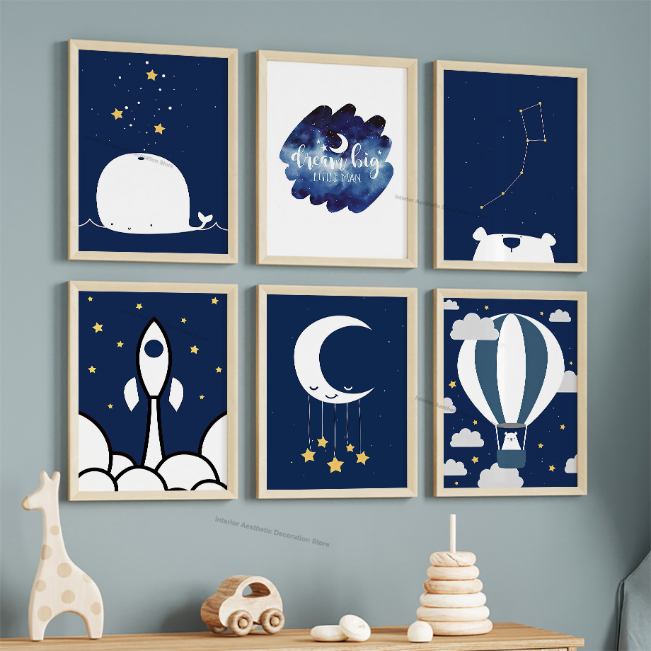Cartoon Hot Air Balloon Rocket - Baby Nursery Hot Air Balloon review and price
