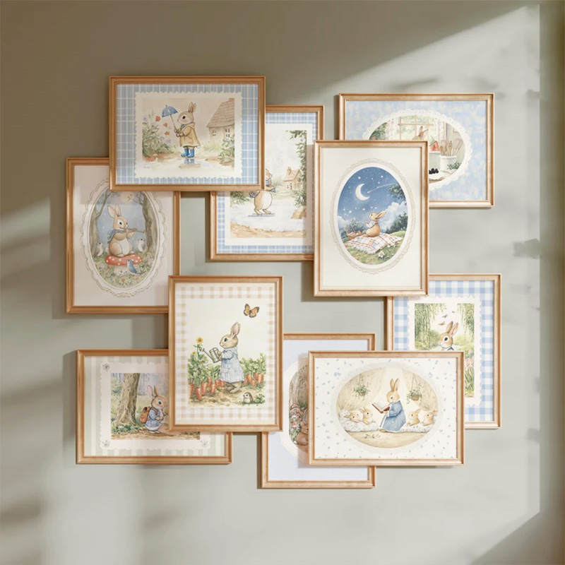 Vintage Boho Blue Plaid Rabbit - Baby Nursery Vintage review and price