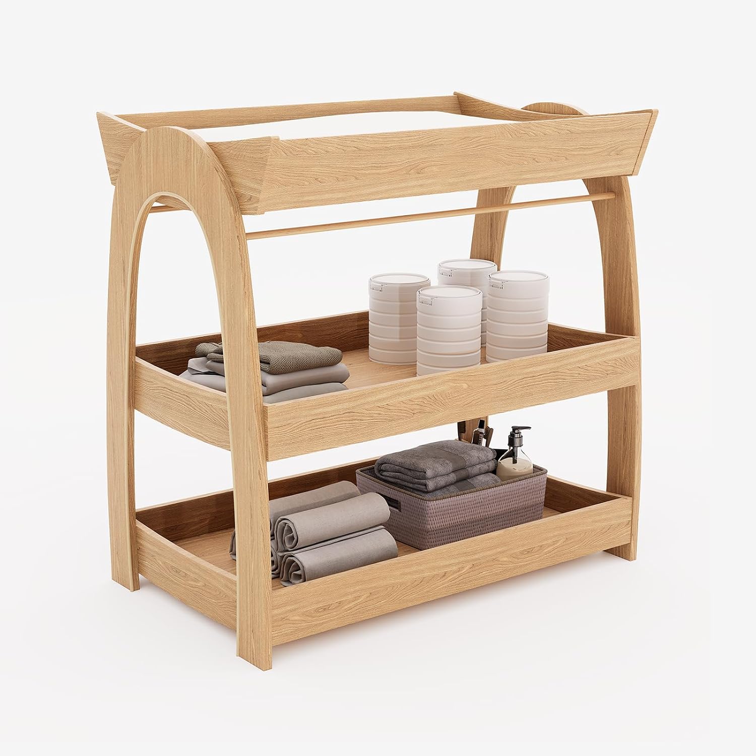 Baby Changing Table, Wood Diap - Baby Nursery Shelves review and price