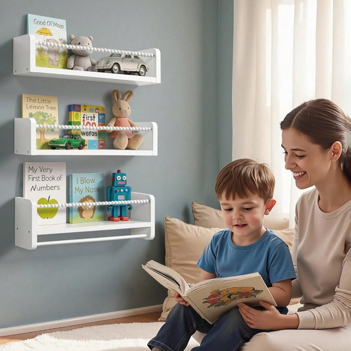 Nursery Book Shelves ,15.7 Inc - Baby Nursery Bookcase review and price