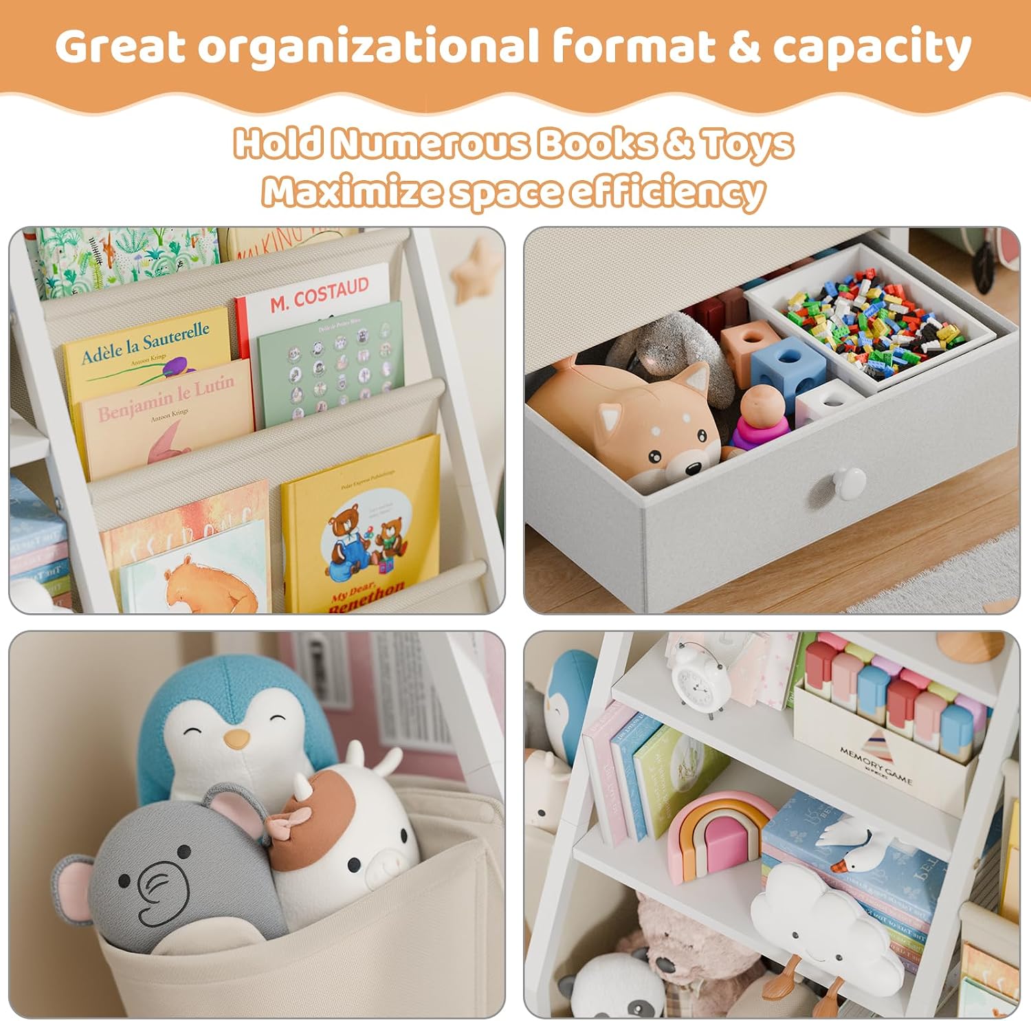 Kids Bookshelf and Toy Storage - Baby Nursery Bookcase review and price
