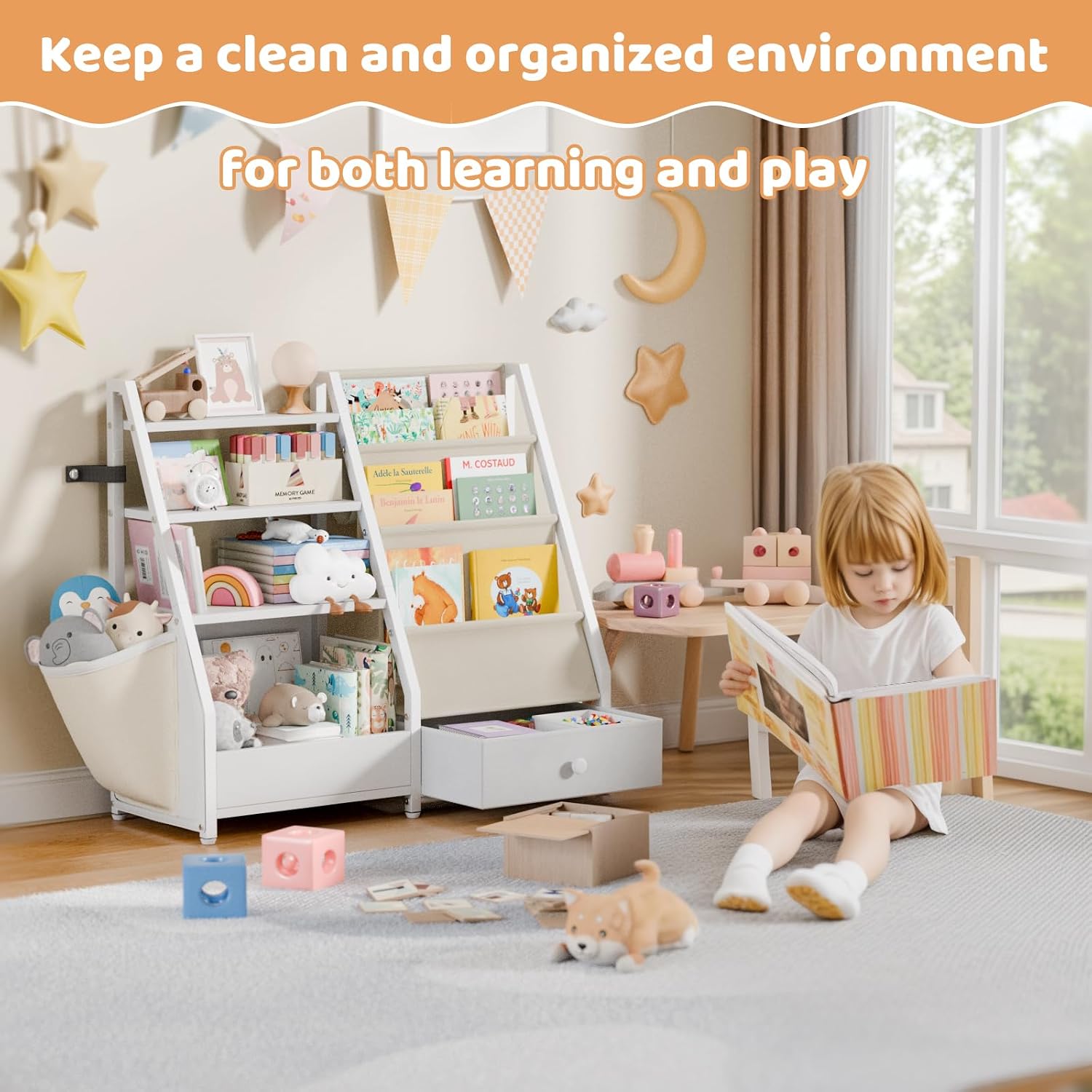 Kids Bookshelf and Toy Storage - Baby Nursery Bookcase review and price