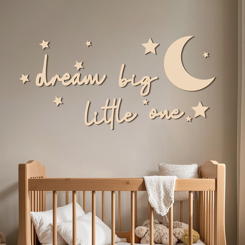 Dream Big Little One Wooden Si - Baby Nursery Modern review and price