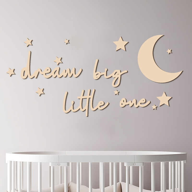 Dream Big Little One Wooden Si - Baby Nursery Modern review and price