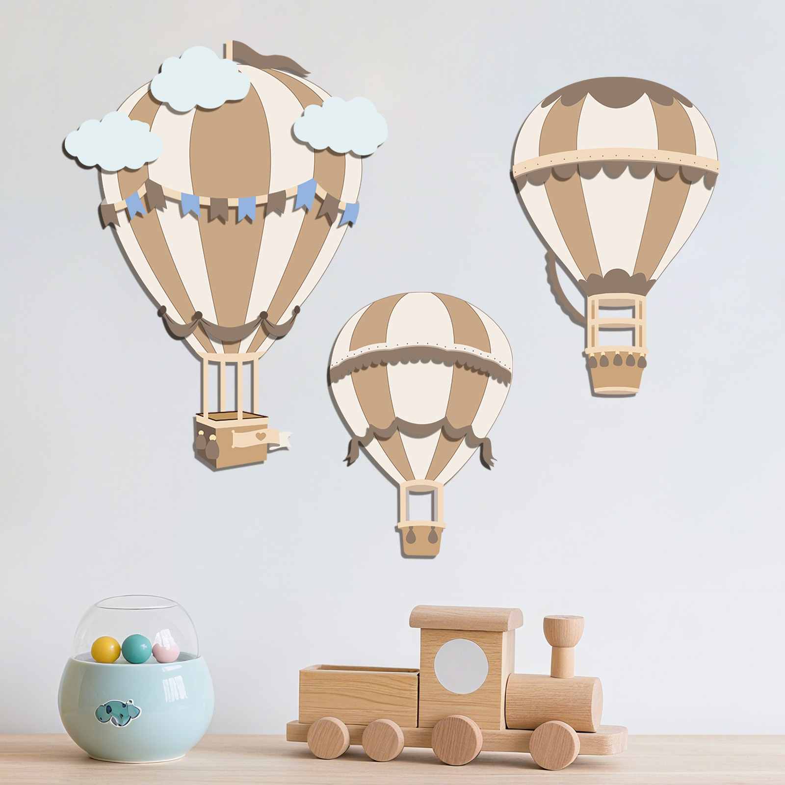 Neutral Hot Air Balloon Wooden - Baby Nursery Hot Air Balloon review and price