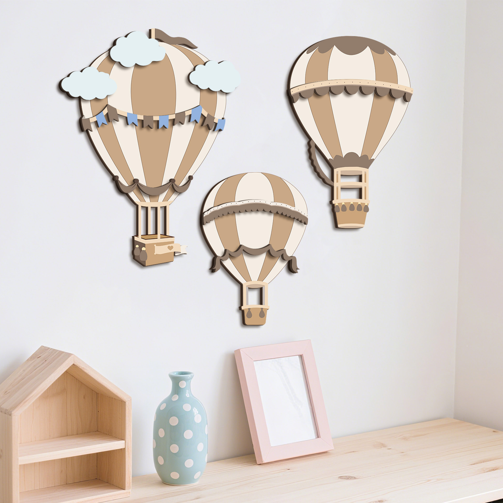 Neutral Hot Air Balloon Wooden - Baby Nursery Hot Air Balloon review and price