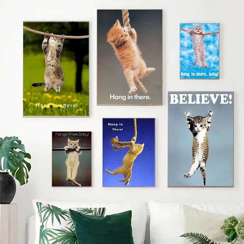 Hang In There Baby Cute Cat Yo - Baby Nursery Images review and price