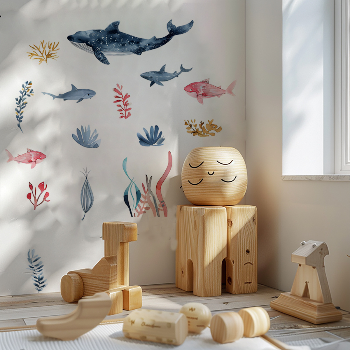Undersea Marine Life Shark Cor - Baby Nursery Ocean review and price