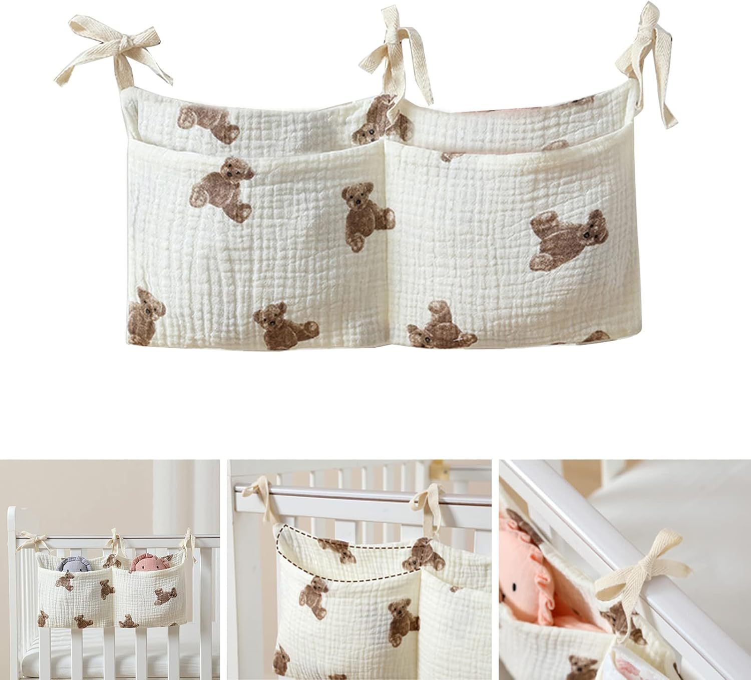 Baby Crib Organizer Cot Caddy  - Baby Nursery Shelves review and price