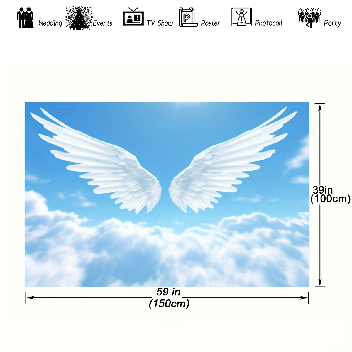 Angel Wings Clouds Sky Tapestr - Baby Nursery Modern review and price