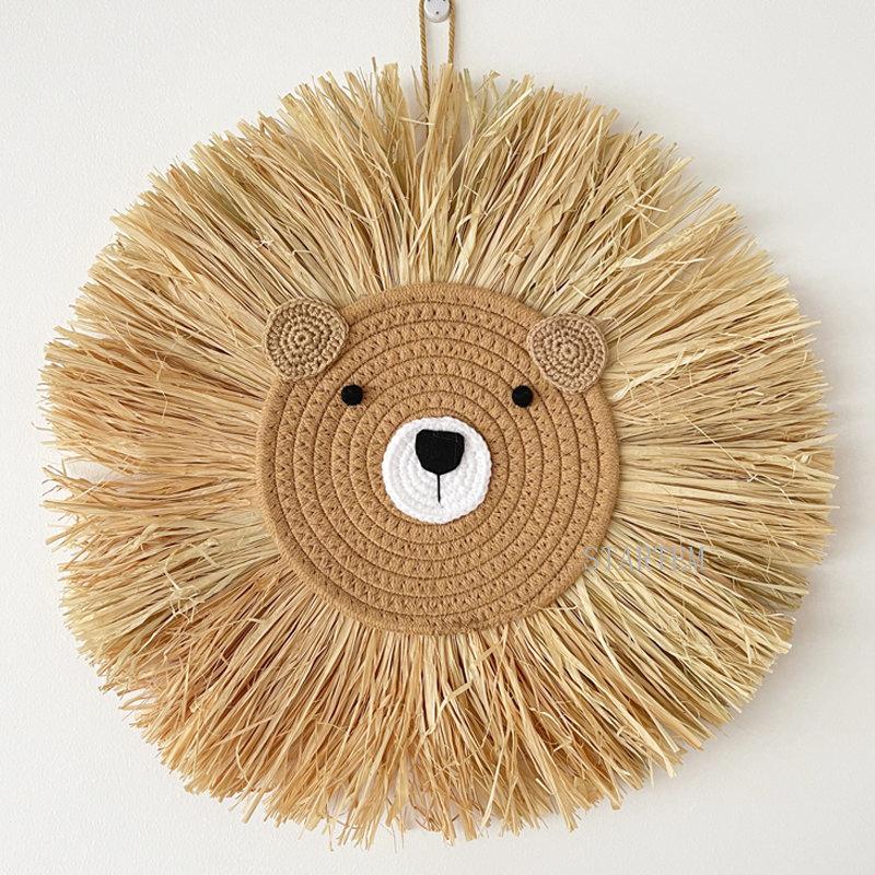 INS Nordic Handmade Lion Wall  - Baby Nursery Ornaments review and price