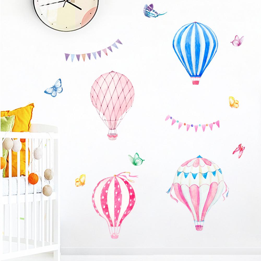 Cartoon Hot Air Balloon Wall S - Baby Nursery Hot Air Balloon review and price