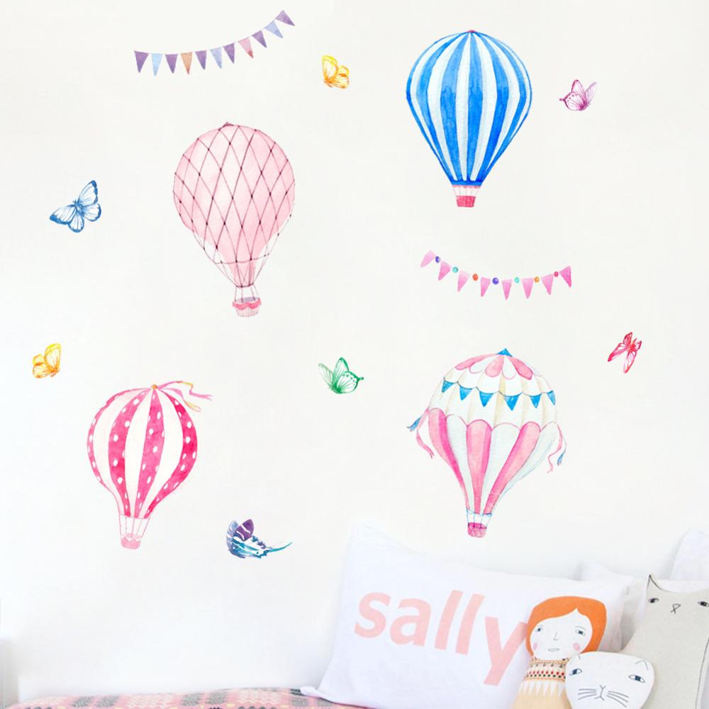 Cartoon Hot Air Balloon Wall S - Baby Nursery Hot Air Balloon review and price