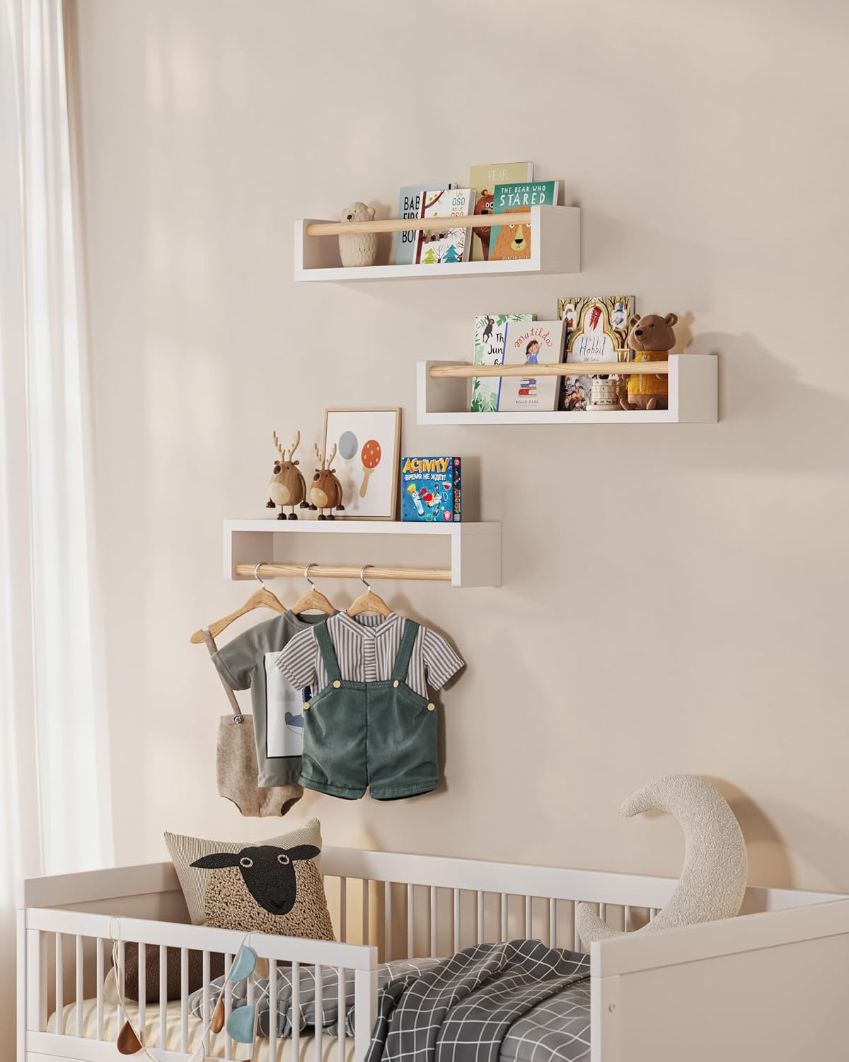 Set of 3 floating nursery book - Baby Nursery Shelves review and price