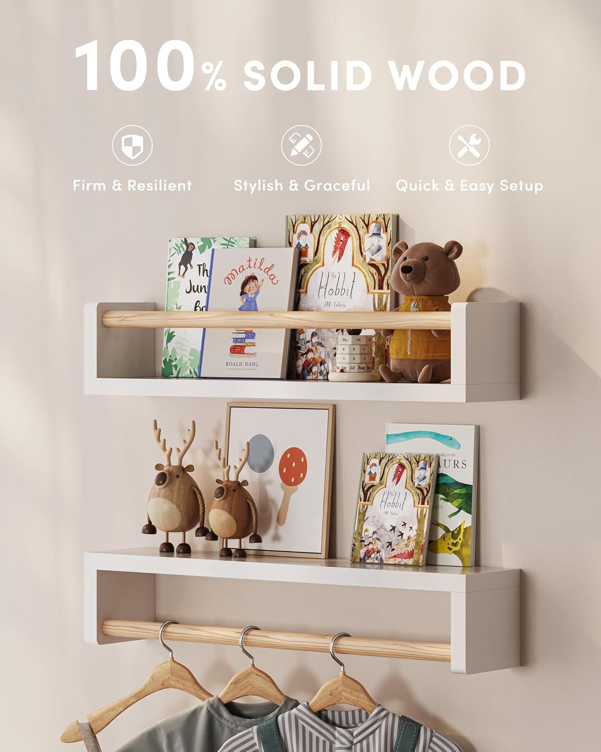 Set of 3 floating nursery book - Baby Nursery Shelves review and price