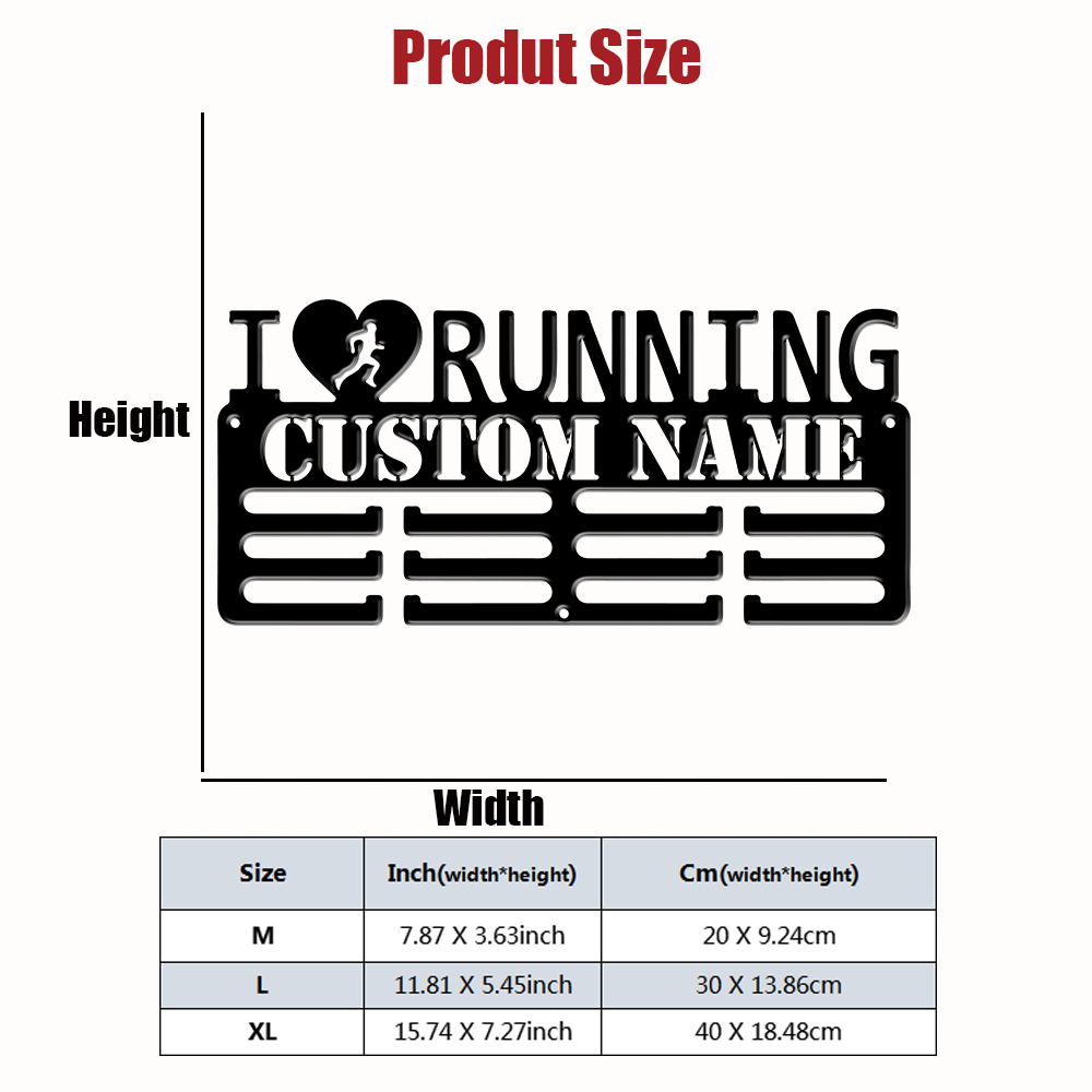 Custom I Love Running Metal Me - Baby Nursery Ornaments review and price