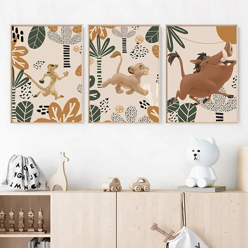 Kid Lion King Boho Posters and - Baby Nursery Images review and price