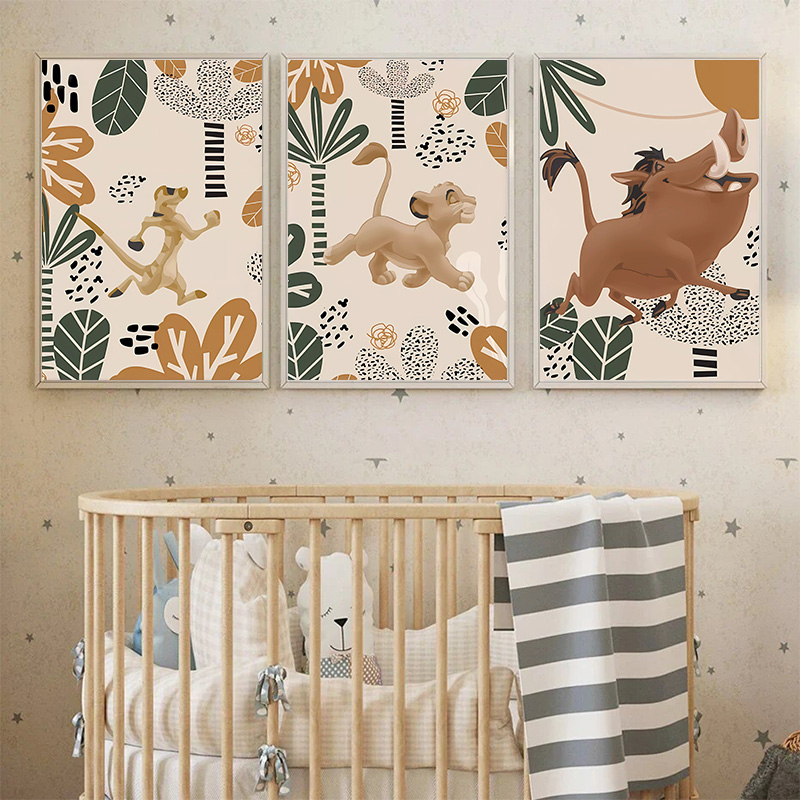 Kid Lion King Boho Posters and - Baby Nursery Images review and price