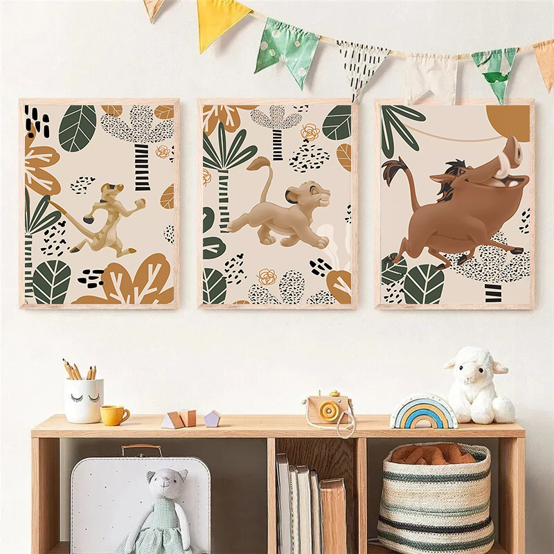 Kid Lion King Boho Posters and - Baby Nursery Images review and price