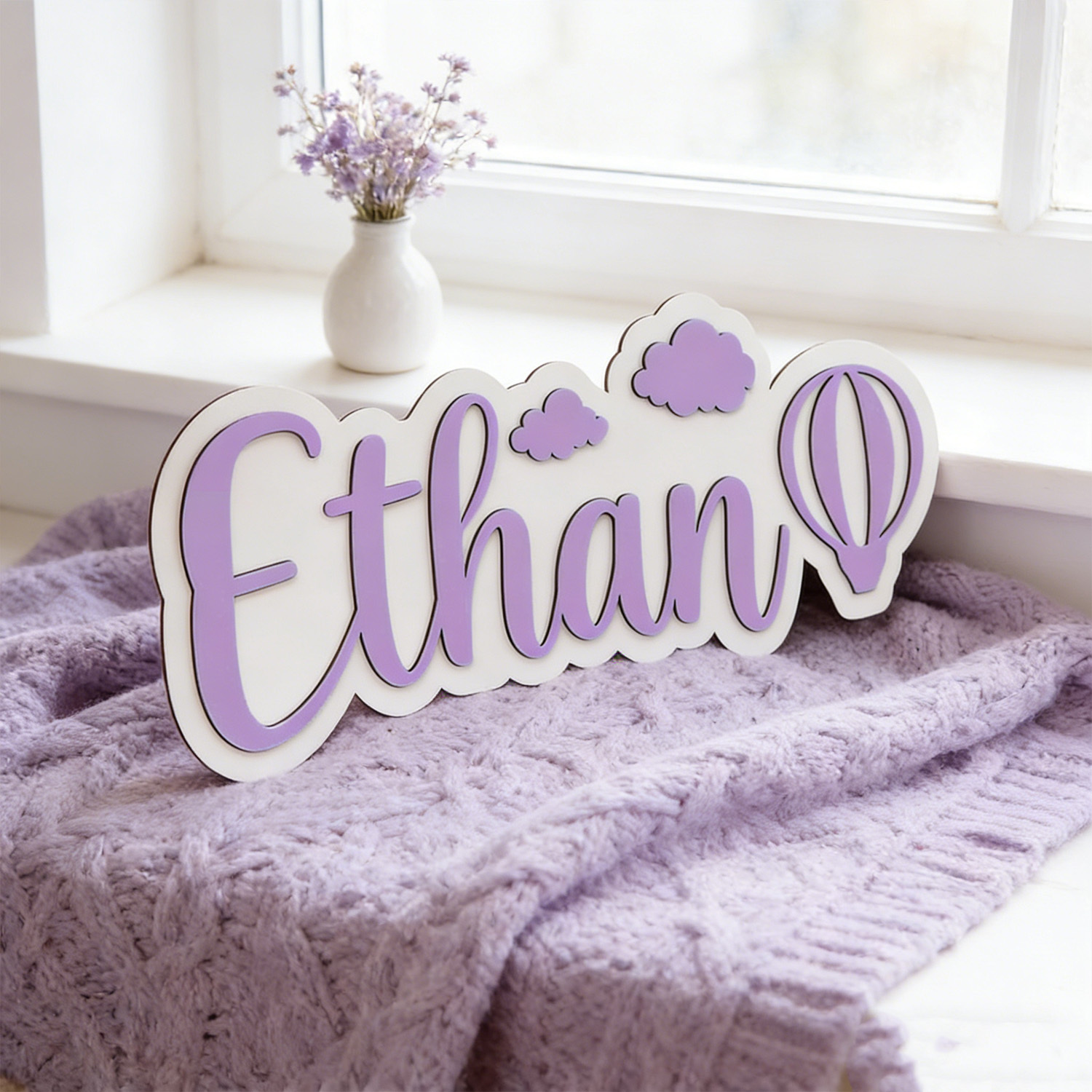 Personalized Hot Air Balloon & - Baby Nursery Ornaments review and price