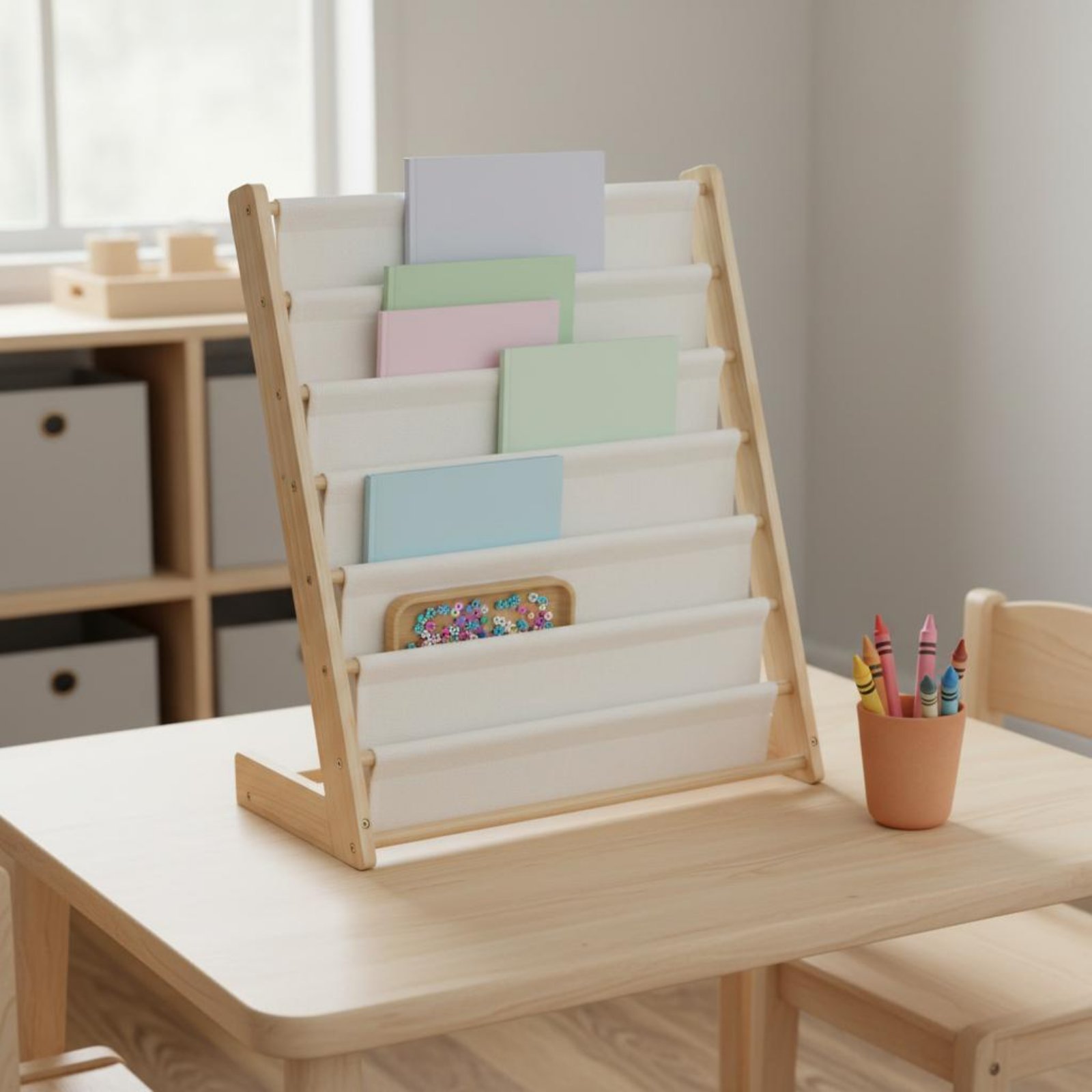 Portable Kids Bookshelf Space- - Baby Nursery Bookcase review and price