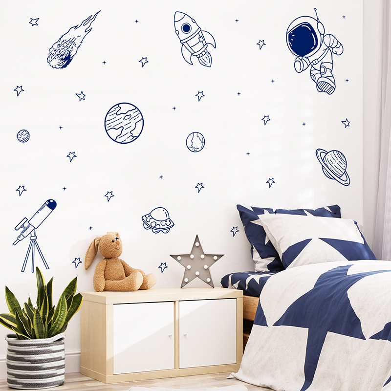Cartoon Universe Astronaut Pla - Baby Nursery Vinyl review and price