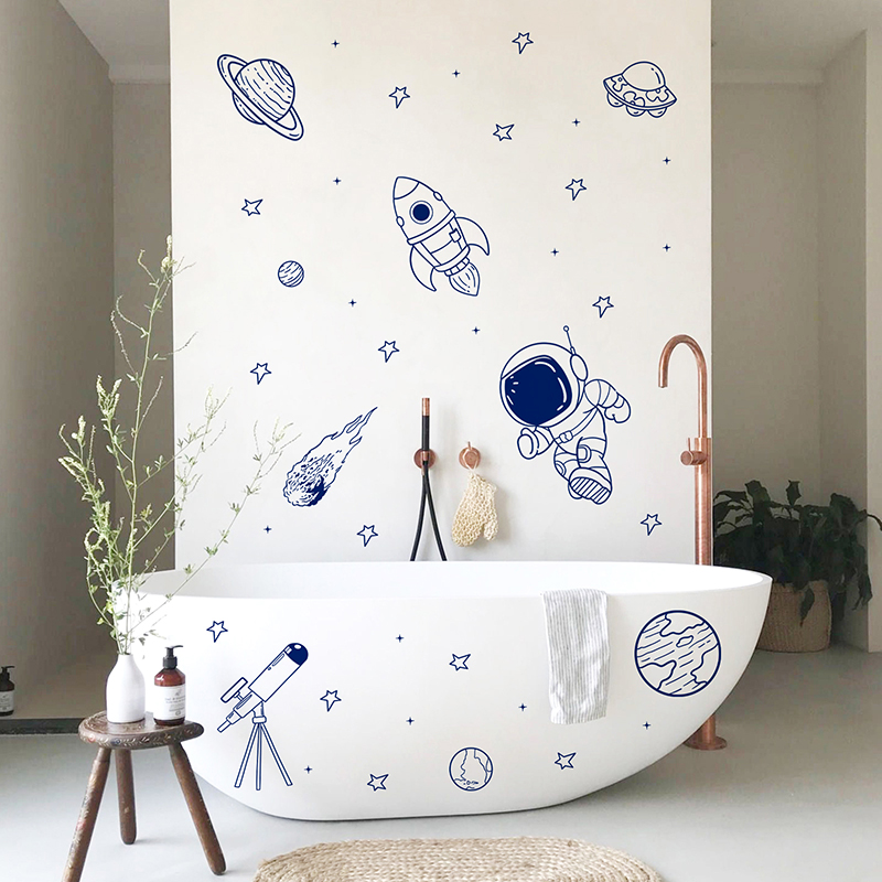 Cartoon Universe Astronaut Pla - Baby Nursery Vinyl review and price