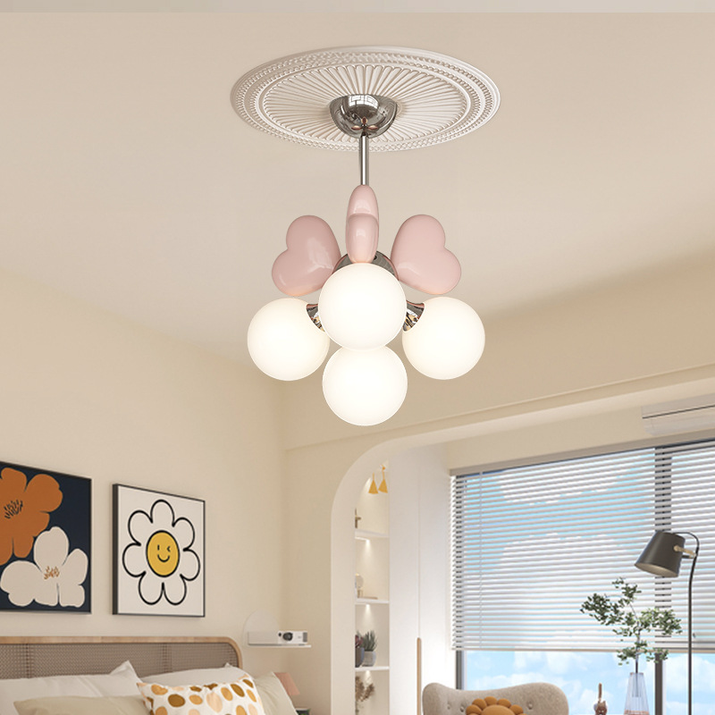 Pink Heart Bubble Ball Decor L - Baby Nursery Chandelier review and price