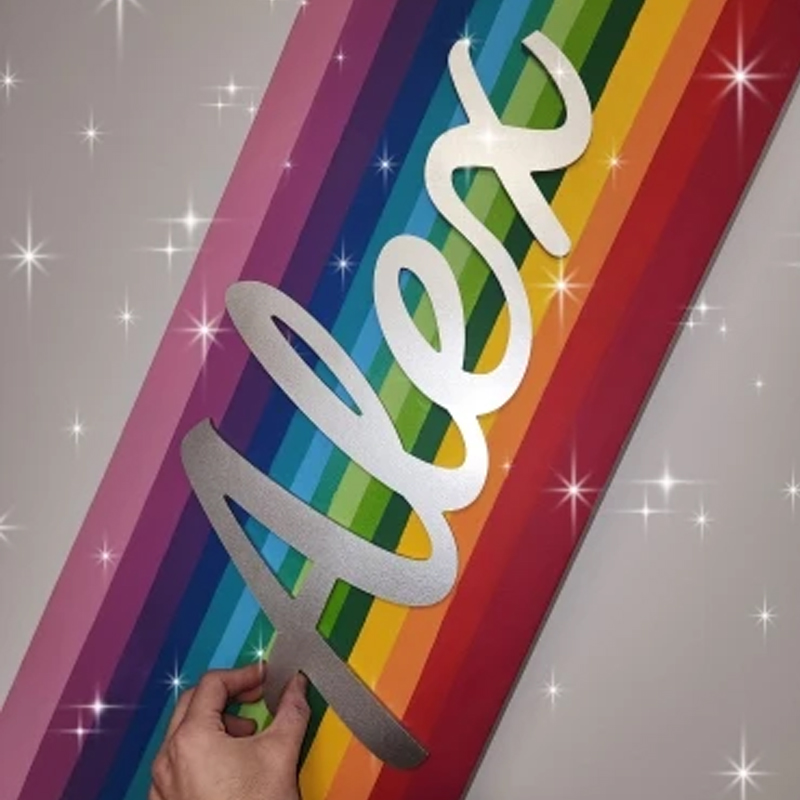 Custom Name Freestanding Sign  - Baby Nursery Shelves review and price