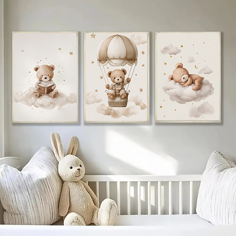 3pcs/set Bohemian Teddy Bear A - Baby Nursery Images review and price