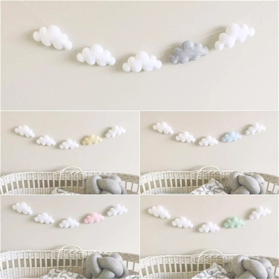 Nordic Felt Cloud Garlands Str - Baby Nursery Ornaments review and price