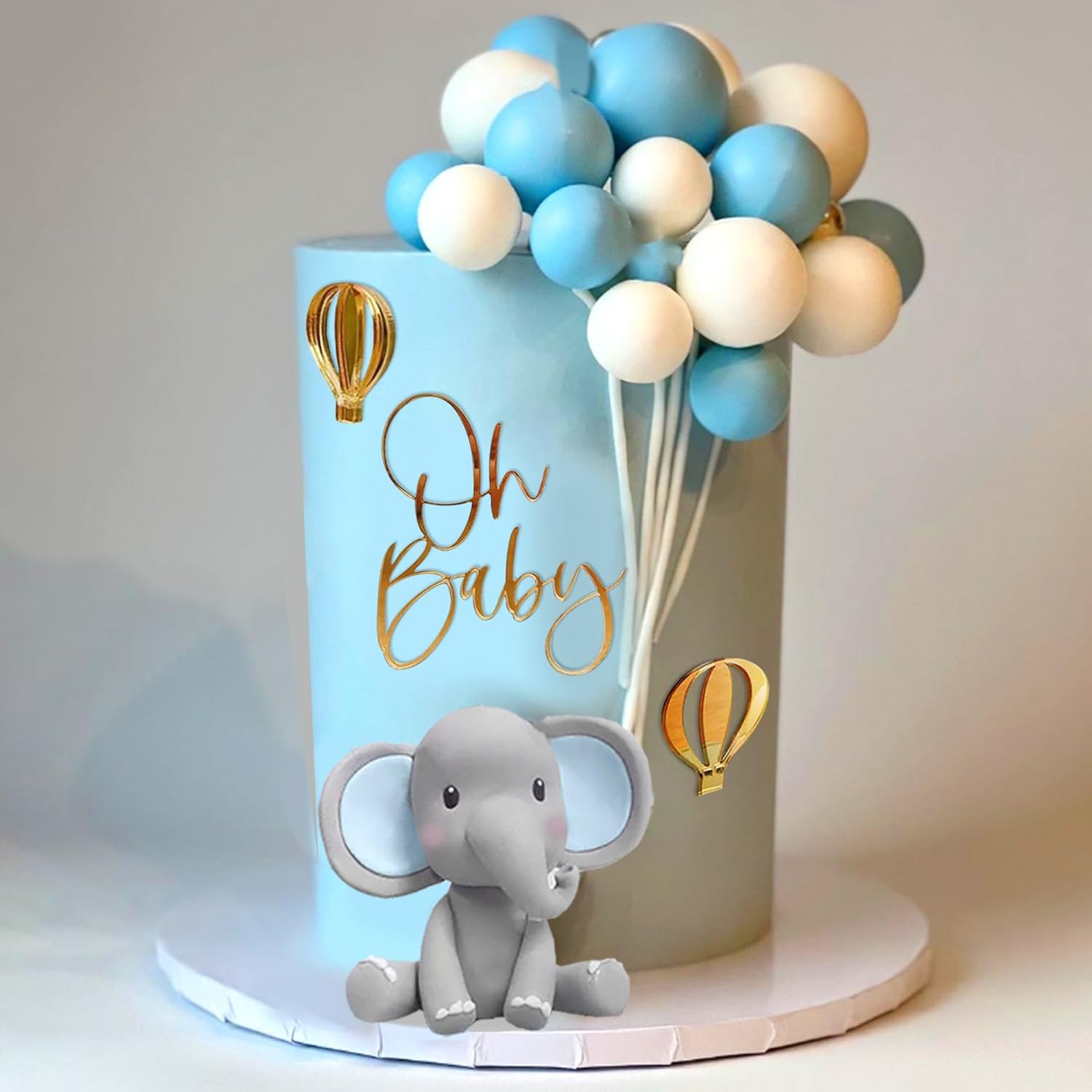 Elephant Cake Decoration with  - Baby Nursery Hot Air Balloon review and price
