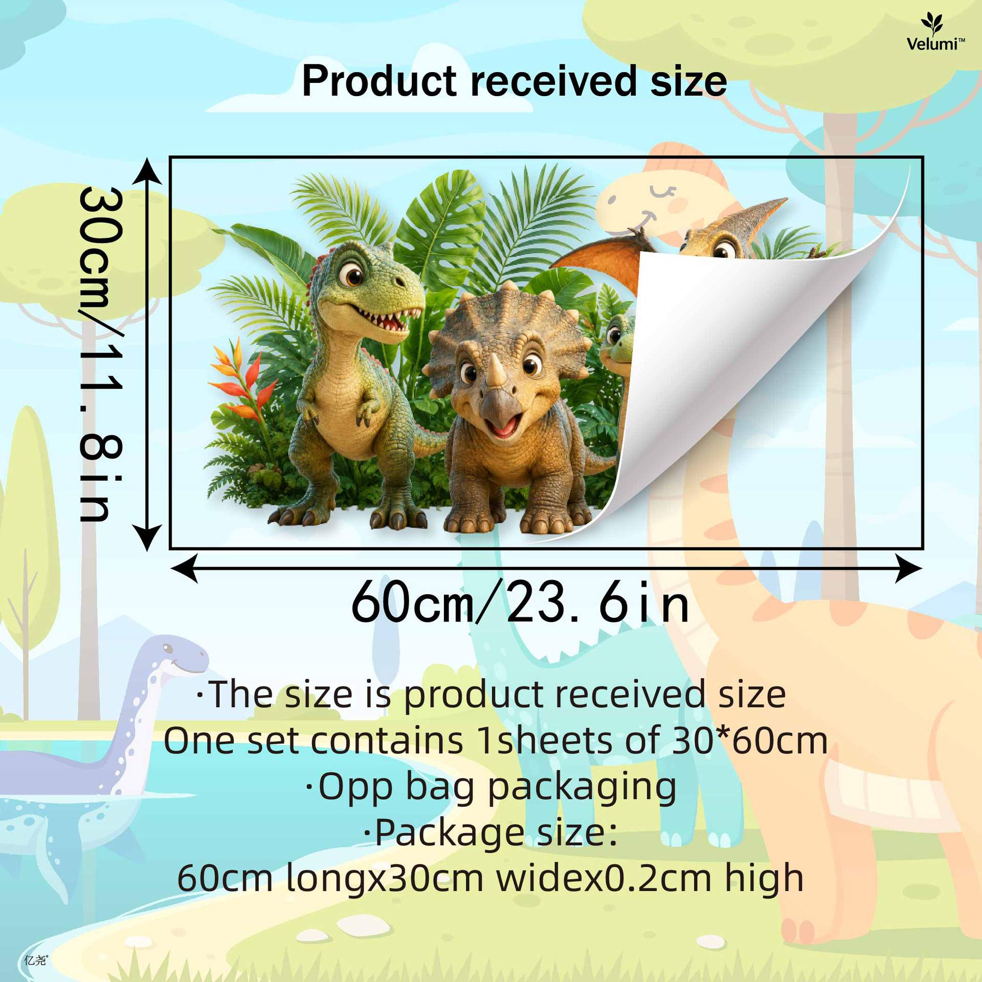 Cute 3D Dinosaur Wall Stickers - Baby Nursery Vinyl review and price